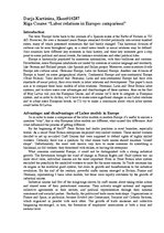 Esszék 'Industrial Relations in Europe: Comparison', 1.                