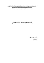 Gyakorlati jelentések 'Qualification Practice Materials', 1.                