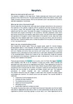 Összefoglalók, jegyzetek 'Hospitals', 1.                