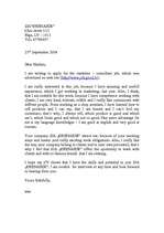 Minták 'Motivation Letter', 1.                