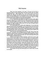 Esszék 'Body Language', 1.                