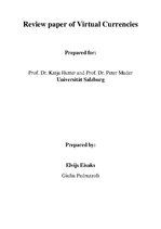 Záródolgozatok 'Bitcoins - Virtual Currencies', 1.                