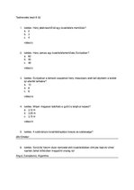 Összefoglalók, jegyzetek 'Testnevelés teszt', 1.                