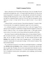 Összefoglalók, jegyzetek 'Lecture Notes in English Style', 1.                