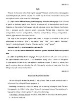 Összefoglalók, jegyzetek 'Lecture Notes in English Style', 10.                