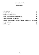 Kutatási anyagok 'English Language Dialects', 2.                