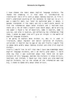 Kutatási anyagok 'English Language Dialects', 3.                