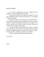 Esszék 'Letter of Complain', 1.                