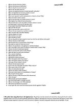 Összefoglalók, jegyzetek 'English Exam Questions and Answers', 1.                