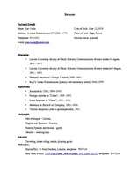 Minták 'Resume', 1.                