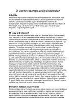 Esszék 'D-vitamin', 1.                