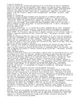 Esszék 'Managerial and Financial Evaluation', 1.                