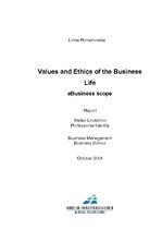 Kutatási anyagok 'Values and Ethics of the Business Life', 1.                