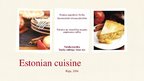 Prezentációk 'Estonian Cuisine', 1.                
