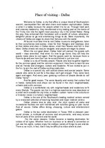 Kutatási anyagok 'Place of Visiting - Dallas', 1.                