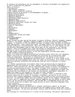 Esszék 'Analysis of Performance and Its Management in Business Development', 1.                