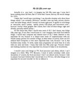 Esszék 'My Life Fifty Years ago', 1.                