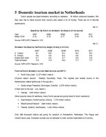 Kutatási anyagok 'Description of Tourism Situation in Netherlands', 10.                