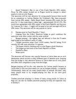 Összefoglalók, jegyzetek 'Tourism in Czech Republic', 5.                