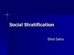 Prezentációk 'Social Stratification', 1.                