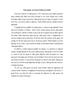 Esszék 'Video Games: Are They Polluting Our Minds?', 1.                