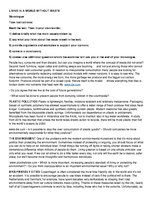 Összefoglalók, jegyzetek 'Environment', 1.                