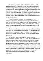 Esszék 'Being Alone', 1.                