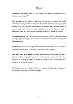 Záródolgozatok 'Bachelor Thesis - How Should LMT Respond to Competition that Is Focusing on Prod', 7.                