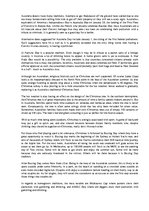 Összefoglalók, jegyzetek 'Australian Traditions', 1.                