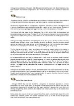 Összefoglalók, jegyzetek 'Australian Traditions', 2.                