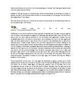 Összefoglalók, jegyzetek 'Australian Traditions', 4.                