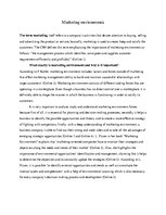 Kutatási anyagok 'Marketing Environments', 1.                