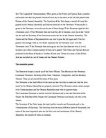 Esszék 'Legislative, Executive and Judicial Powers', 3.                