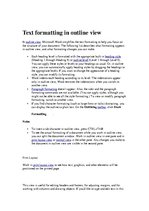 Összefoglalók, jegyzetek 'Operating Modes MS Word ', 1.                