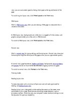 Összefoglalók, jegyzetek 'Operating Modes MS Word ', 2.                