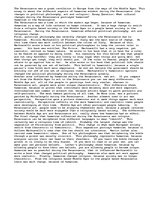 Esszék 'Humanism in The Renaissance', 1.                