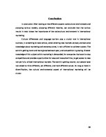 Kutatási anyagok 'The Sociocultural Environment (Cultural Differences in International Marketing)', 36.                