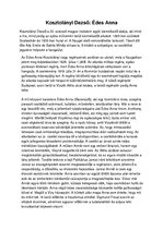 Összefoglalók, jegyzetek 'Kosztolányi Dezső-Édes Anna', 1.                