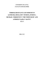 Esszék 'Terror, Resistance and Mimicry in Polish Movies', 1.                