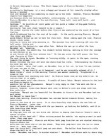 Esszék '"The Short Happy Life of Francis Macomber" by Ernest Hemingway', 1.                