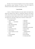 Összefoglalók, jegyzetek 'Banking System in Latvia', 5.                