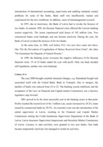 Összefoglalók, jegyzetek 'Banking System in Latvia', 7.                