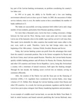 Összefoglalók, jegyzetek 'Banking System in Latvia', 11.                
