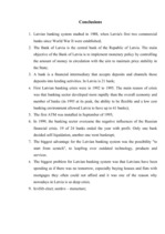 Összefoglalók, jegyzetek 'Banking System in Latvia', 14.                