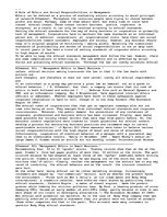 Esszék 'A Role of Ethics and Social Responsibilities in Management', 1.                