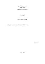 Esszék 'Books, Plays and Movies Should be Censored! Yes or No?', 1.                