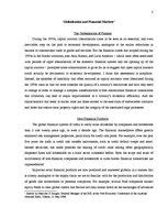 Összefoglalók, jegyzetek 'Globalisation and Financial Markets', 2.                