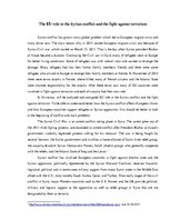 Esszék 'The EU Role in the Syrian Conflict and the Fight Against Terrorism', 1.                