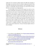 Esszék 'The EU Role in the Syrian Conflict and the Fight Against Terrorism', 3.                