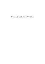 Összefoglalók, jegyzetek 'Women’s Discrimination at Workplace', 1.                